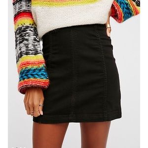 modern femme black skirt. free people